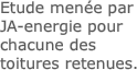 Etude menée par JA-energie pour